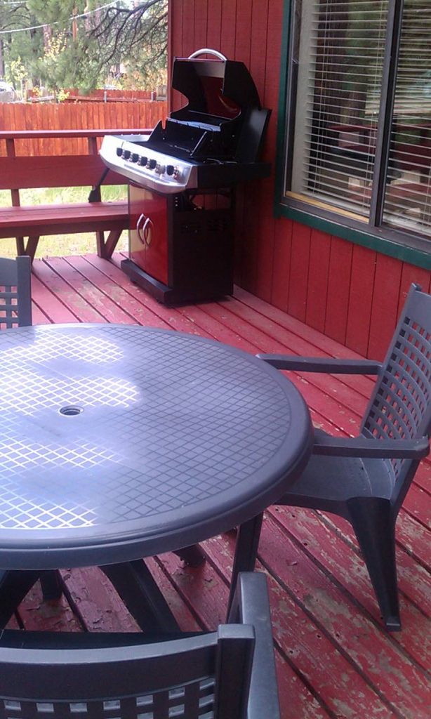 BBQ Grill and Table on the Deck