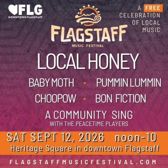 2026 Flagstaff Music Festival official lineup poster