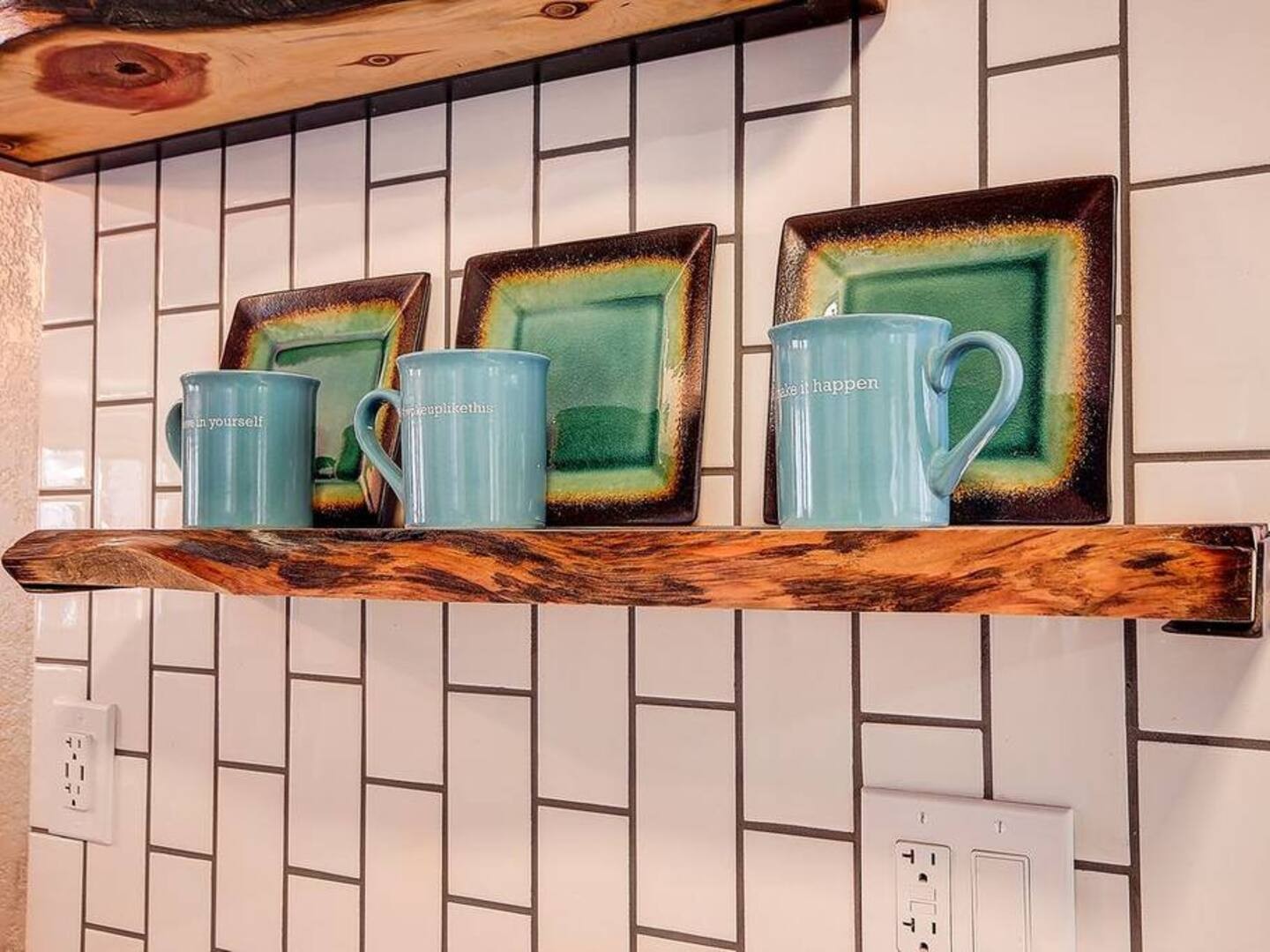 Custom Live Edge Shelves