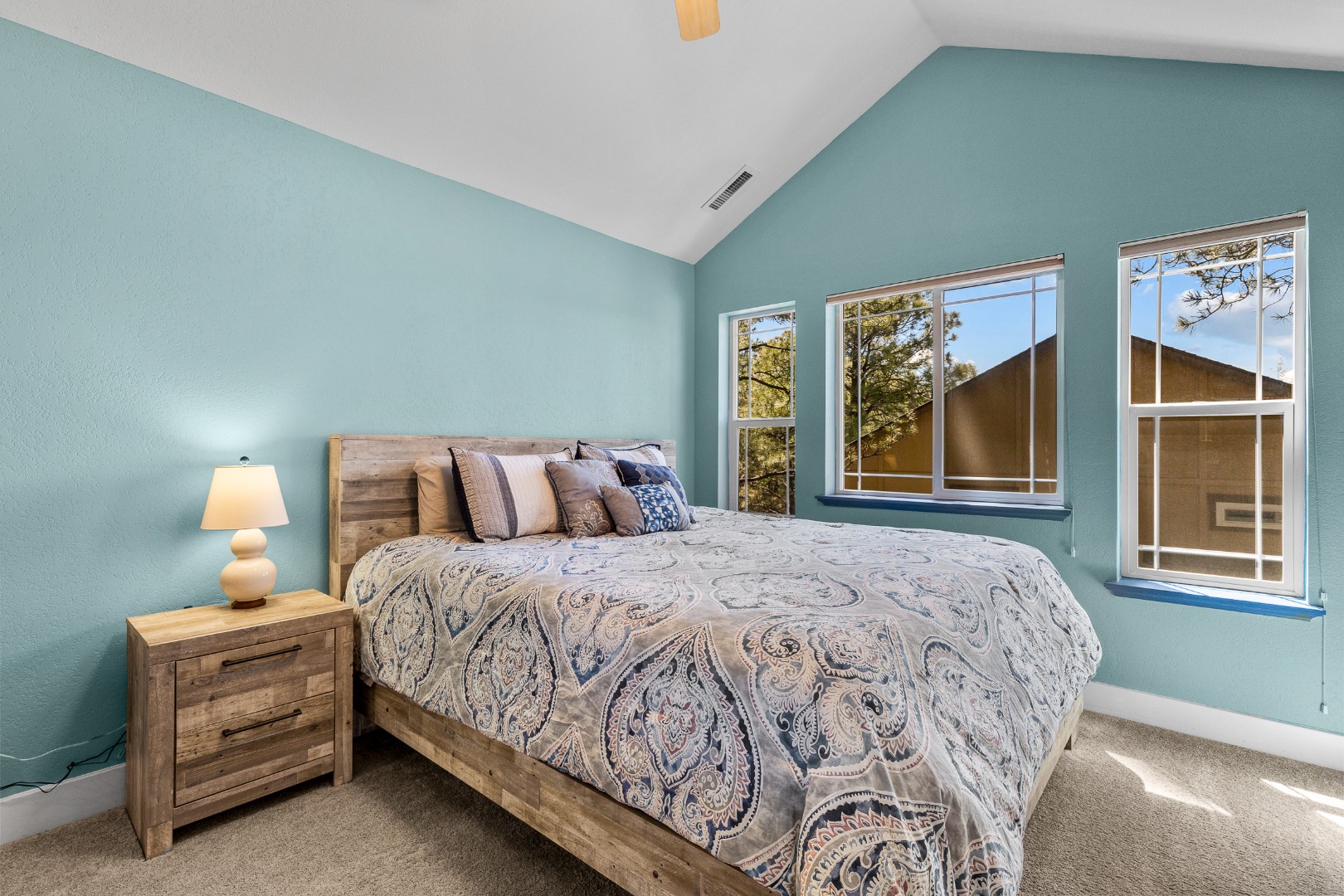 King Size Bed in Master (Upstairs)